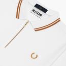 FRED PERRY X MILES KANE Twin Tipped Pique Zip Polo