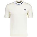 M7 Fred Perry Retro Pique Tipped Crew Neck Tee (E)