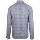 FRED PERRY Mod Four Colour Gingham Shirt (Royal)