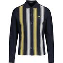 Fred Perry Mod Ombre Stripe Pique Shirt (Navy)