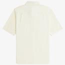 Fred Perry Mod Button Down SS Oxford Shirt (Ecru)