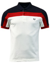 FRED PERRY Retro Sports Panel Pique Polo Shirt