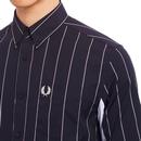 FRED PERRY Retro Short Sleeve Fine Stripe Shirt N