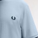 Fred Perry Retro Mod Tipped Crepe Pique T-shirt LS