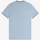 Fred Perry Retro Mod Tipped Crepe Pique T-shirt LS