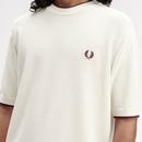 Fred Perry Tipped Pique Stitch Knitted T-shirt  E