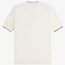 Fred Perry Tipped Pique Stitch Knitted T-shirt  E