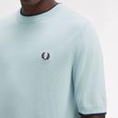 Fred Perry Tipped Pique Stitch Knitted T-shirt  LI