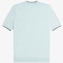 Fred Perry Tipped Pique Stitch Knitted T-shirt  LI