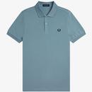 Fred Perry M6000 Pique Tennis Shirt in Stockport Blue M6000 Z56 Main Photo