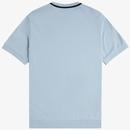 M7 Fred Perry Retro Pique Tipped Crew Neck Tee LS
