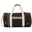 FRED PERRY Retro Twin Tipped Canvas Barrel Bag (B)