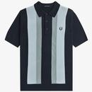 Fred Perry Retro Textured Vintage Style Knit Shirt