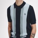 Fred Perry Retro Textured Vintage Style Knit Shirt