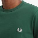FRED PERRY Men's Crew Neck Ringer T-Shirt IVY