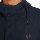 FRED PERRY 60s Mod Fishtail Shell Parka in Navy