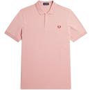 Fred Perry Mod Pique Tennis Shirt in Dusty Rose Pink M6000 S51