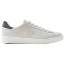 Fred Perry Spencer Suede Tennis Trainers in Snow White B7307 U74
