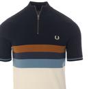 FRED PERRY 60s Mod Stripe Knitted Cycling Top (E)
