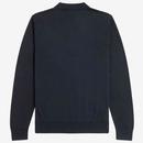 Fred Perry Vertical Stripe Retro Knitted Shirt N