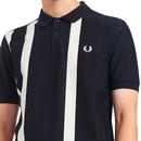 FRED PERRY Mod Textured Stripe Pique Polo Shirt N
