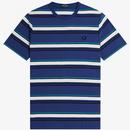 Fred Perry Stripe T-shirt French Navy M5607 143