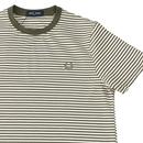 FRED PERRY Retro Mod Two Colour Stripe Tee (MG)