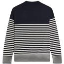FRED PERRY Mod Breton Stripe Turtleneck Sweater