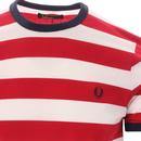 FRED PERRY Men's Retro Bold Striped Ringer T-Shirt