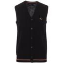 FRED PERRY Men's Mod Merino Wool Tipped Tank Top