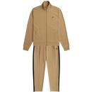 Fred Perry Retro Tape Detail Track Suit in Warm Stone