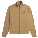 Fred Perry Tape Detail Track Jacket in Warm Stone J7826 363