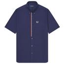FRED PERRY Retro Mod Taped Placket SS Shirt (CB)