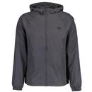 Fred Perry Taslan Hooded Jacket in Anchor Grey J9049 297