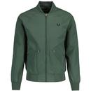 Fred Perry Taslan Tennis Bomber Jacket in Court Green J9039 X89