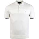 FRED PERRY Men's Mod Texture Knit Panel Polo SW