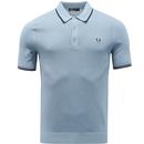 FRED PERRY Men's Mod Tipped Knitted Polo Shirt C
