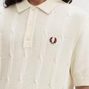 Fred Perry Retro 60s Textured Cable Knit Shirt E