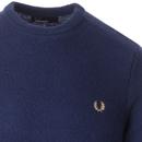 FRED PERRY Men's Chevron Texture Knitted Jumper SB