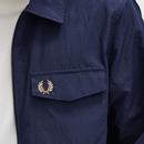 Fred Perry Retro Textured Zip Through Overshirt N