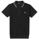 FRED PERRY Men's Mod Tipped Knitted Polo Shirt 