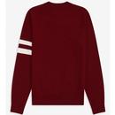 FRED PERRY Retro Mod Tipped Sleeve Jumper DR