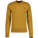 Fred Perry Retro Tipped Sweatshirt in Caramel M7535 S81