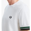 FRED PERRY Men's Retro Bold Tipped T-Shirt WHITE