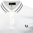 FRED PERRY Tramline Tipped Mod Pique Polo Shirt W