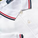 FRED PERRY M3600 Mod Twin Tipped Polo Shirt W/R/N 