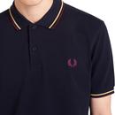 FRED PERRY M3600 Mens Twin Tipped Pique Polo N/C/M