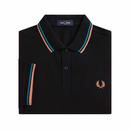 FRED PERRY M3600 Mod Twin Tipped Polo Shirt B/CB/R