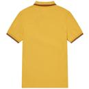 FRED PERRY M3600 Men's Twin Tipped Pique Polo GOLD