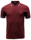 FRED PERRY M3600 Mod Twin Tipped Polo Shirt - Red
